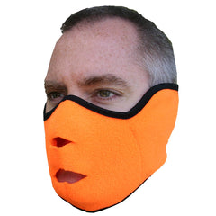 Heat Factory fleece face mask with ear pockets keeps ears warm during outdoor activities.