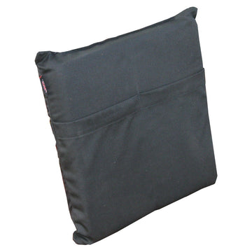Heat Factory Stadium Cushion with pockets for warmers, keeps you comfortable at outdoor events.