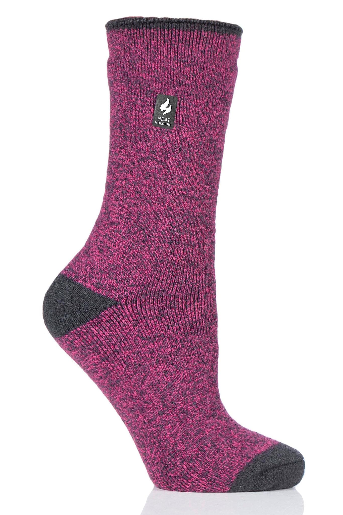 HEAT HOLDERS Women's Viola Lite Twist Crew Socks blend 93% acrylic for softness and stretch