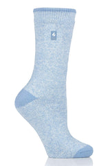 HEAT HOLDERS Viola Twist Crew Socks with non-binding top for comfortable daily wear