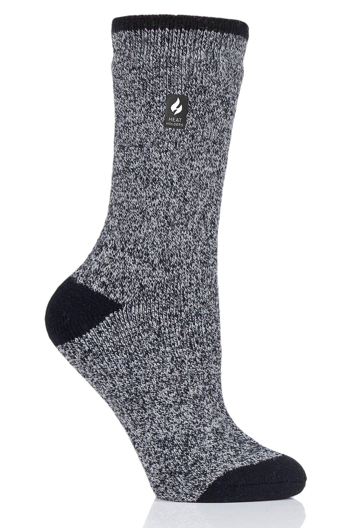 HEAT HOLDERS Women's Viola Lite Twist Crew Socks show warmth for cold outdoor days