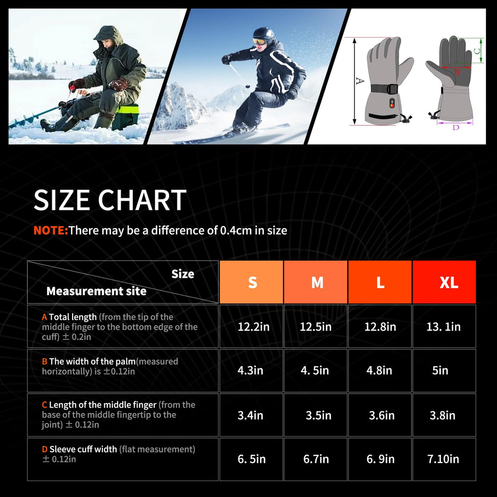 Heat Nice heated gloves outdoor-adventures ready for skiing, hunting, camping.