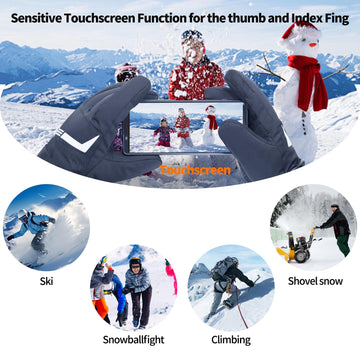 Heat Nice heated gloves waterproof-winter usage showcases rainproof capability.