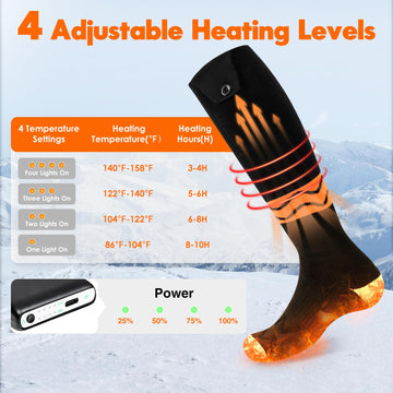 Heat Nice washable heated socks designed for easy washing.
