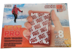Heat Pro hand warmers box of 40 pairs delivers all-day warmth for outdoor activities