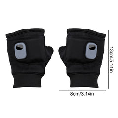 Heated fingerless gloves with built-in 2000mAh battery for long warmth