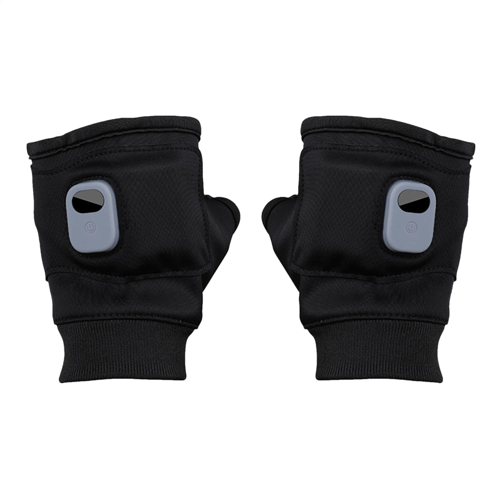 Lightweight heated fingerless gloves designed for portability
