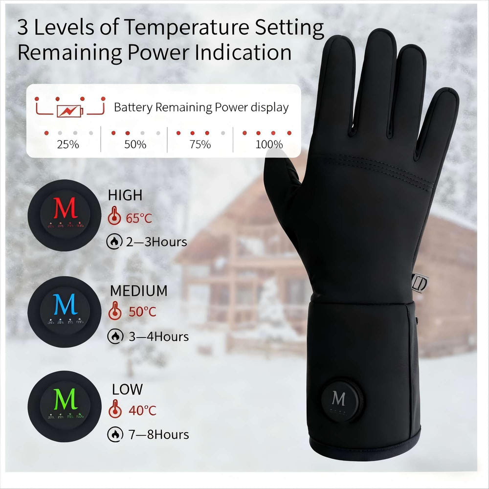 Heated Glove Liners heat up in 30 seconds for rapid warmth.