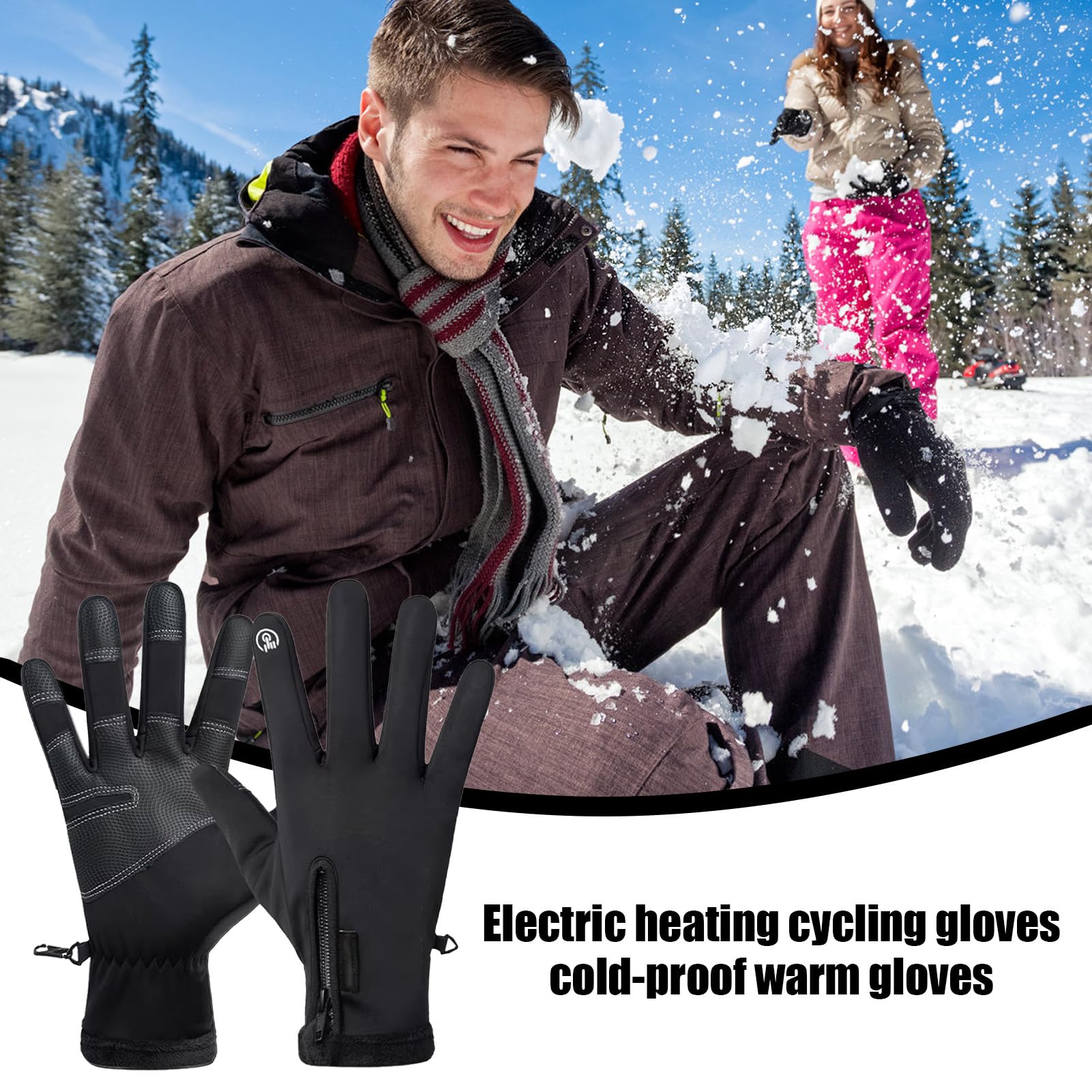 Heated Gloves full finger warmth and flexible grip.