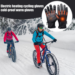 Heated Gloves with battery pack provides long-lasting warmth on the go.