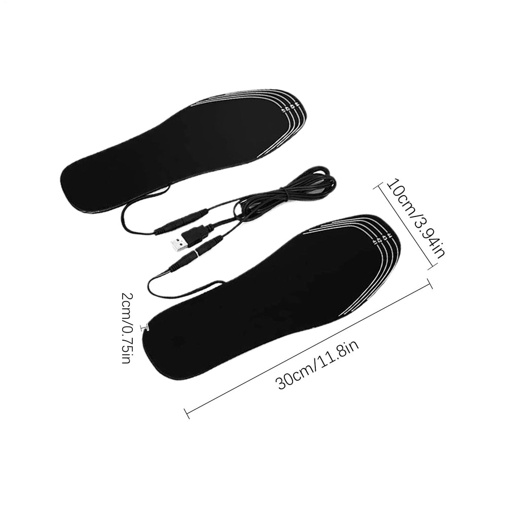 Heated insoles demonstrate instant heat within 30 seconds for quick warmth.
