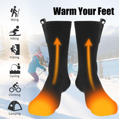 Heated Socks quick-heat feature demonstrated for rapid warmth in 3 seconds.