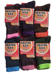 Heated Sox six-pack Color Wave 1 socks for cozy winter warmth
