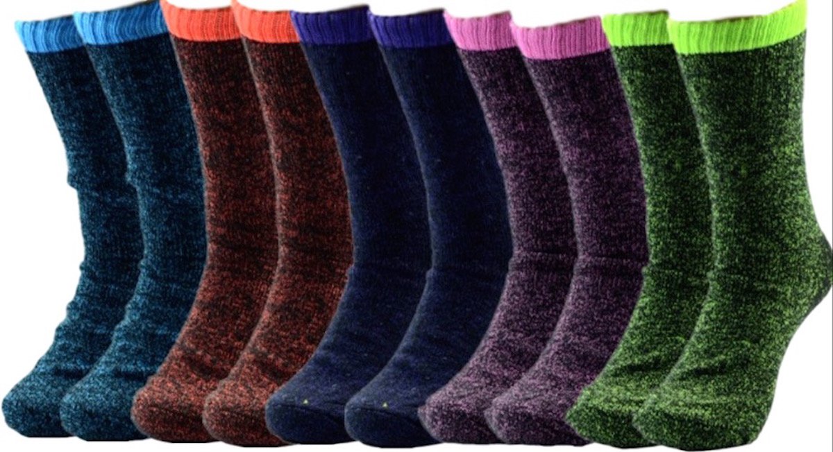 Heated Sox thick pile cushioning for comfort and support