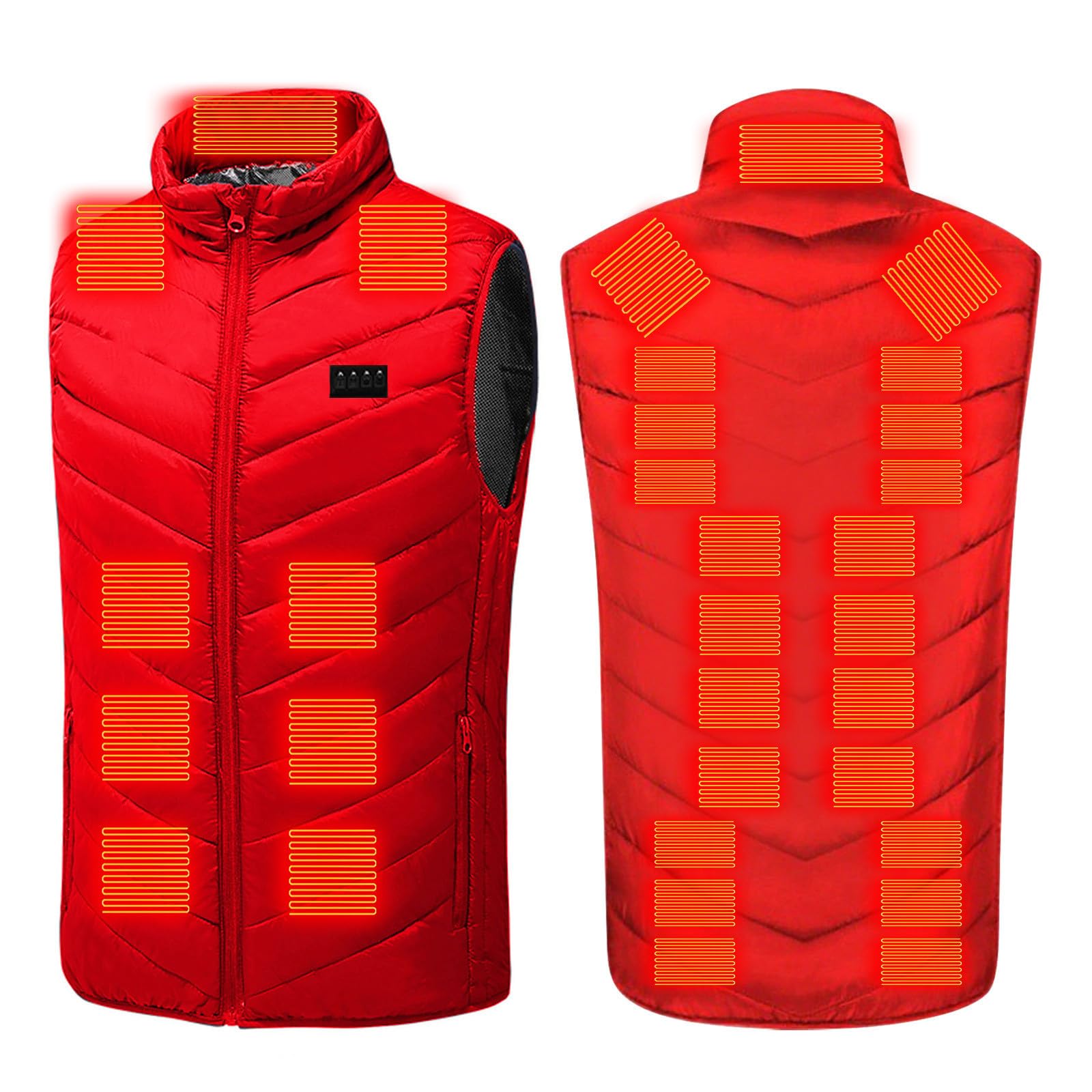 Heated Vest control panel with four settings for versatile warmth.