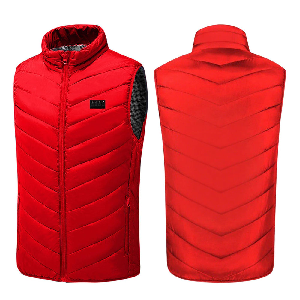Heated Vest with washable material for easy care after outdoor use.