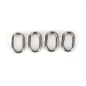 Five sizes of oval split rings: 8 mm, 10 mm, 13 mm, 15 mm, 19 mm