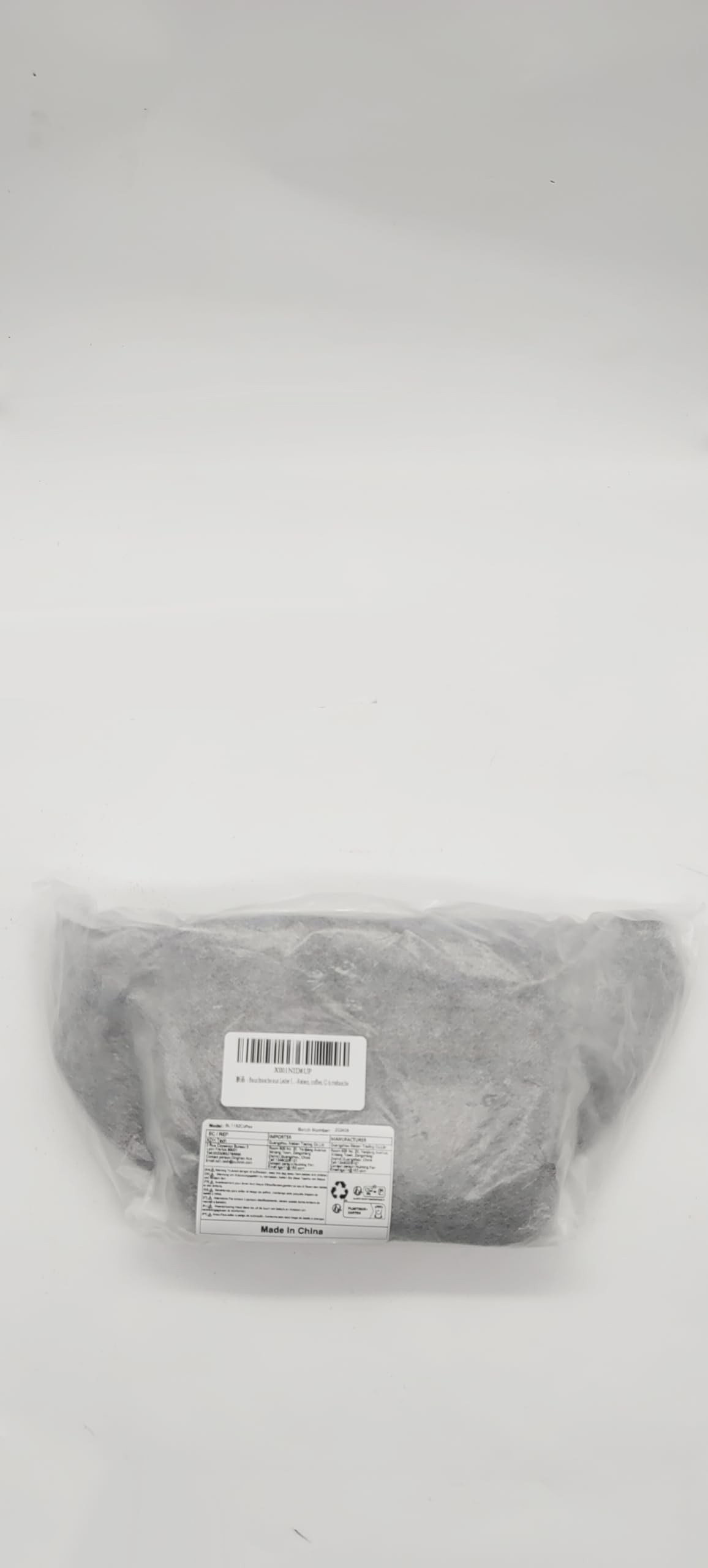 Hebetag leather fanny pack material cowhide close-up conveys warm tactile leather texture