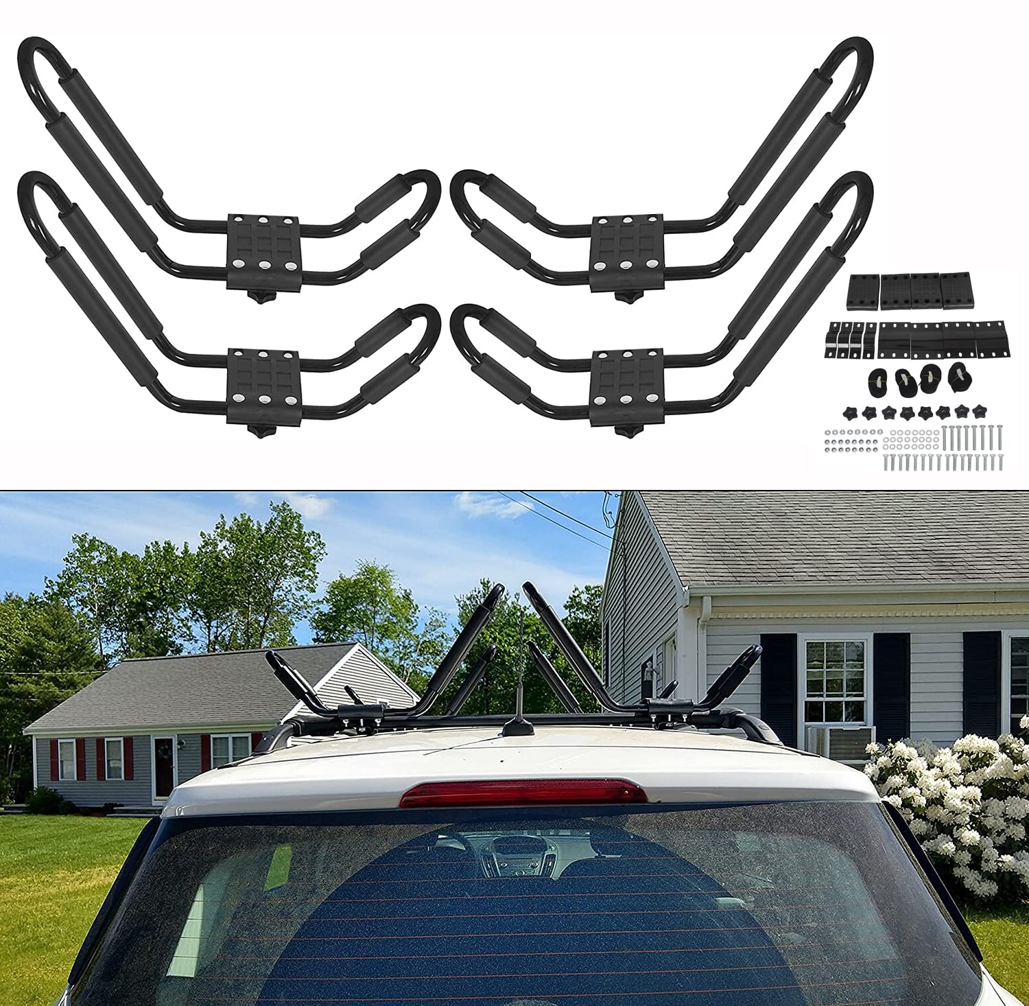 Package includes four straps and clear instructions for mounting