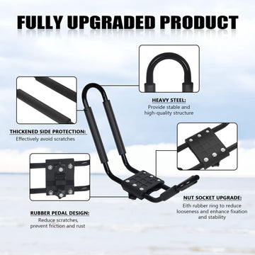 HECASA rack securely holds a SUP board on crossbars during transit