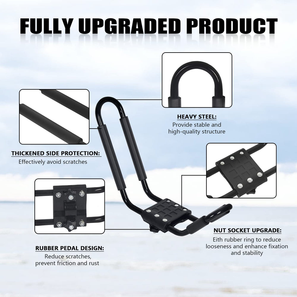 HECASA rack securely holds a SUP board on crossbars during transit