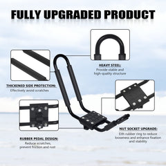 HECASA rack securely holds a SUP board on crossbars during transit