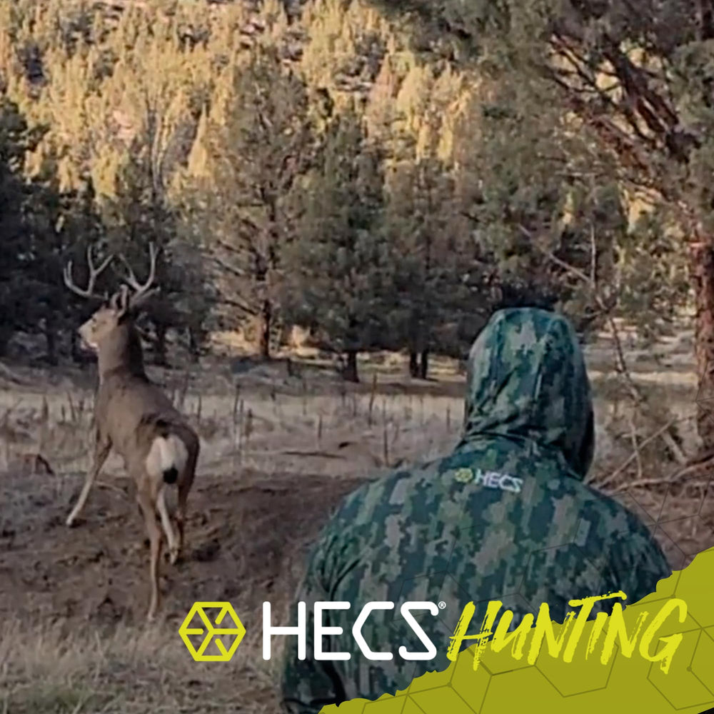 HECS HECStyle Stealth Hoodie in-field action during dawn patrol
