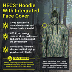 HECS HECStyle Stealth Hoodie front pocket keeps essential gear within reach