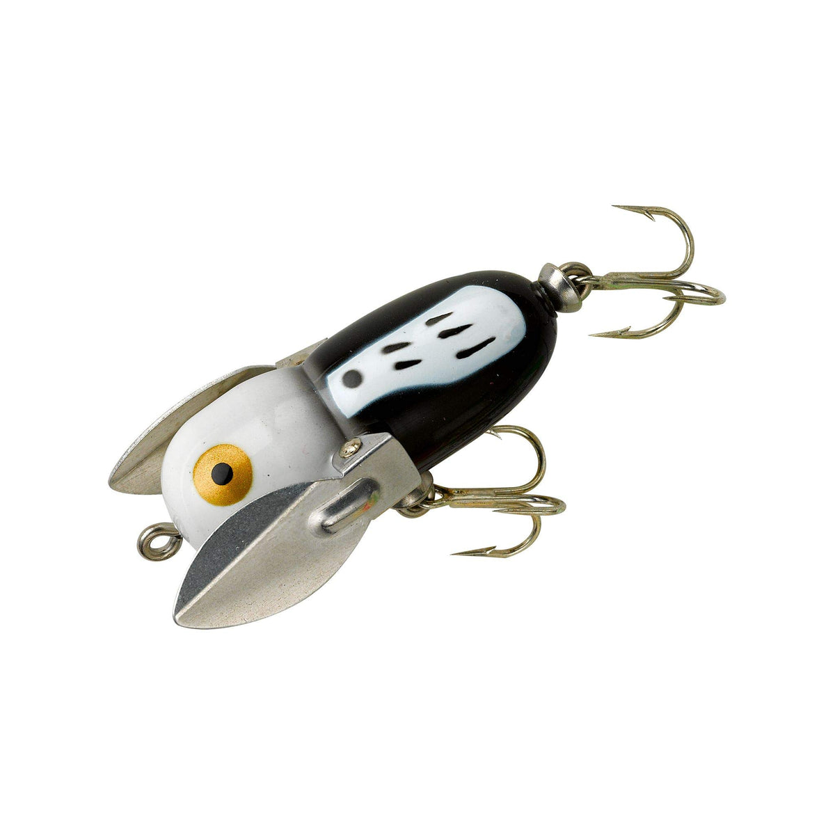 Heddon Crazy Crawler Black Hornet topwater lure delivering splashy surface action for big catches