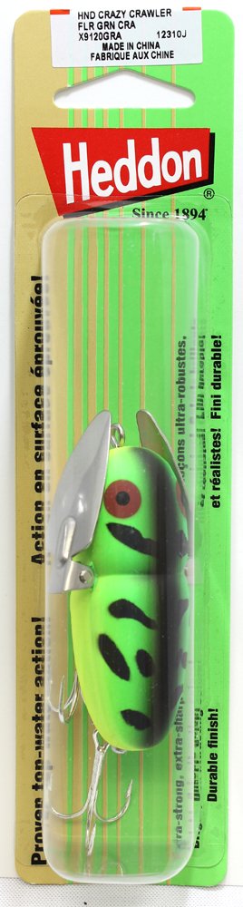 Heddon Crazy Crawler with metal wings creates side-to-side cadence to lure surface fish