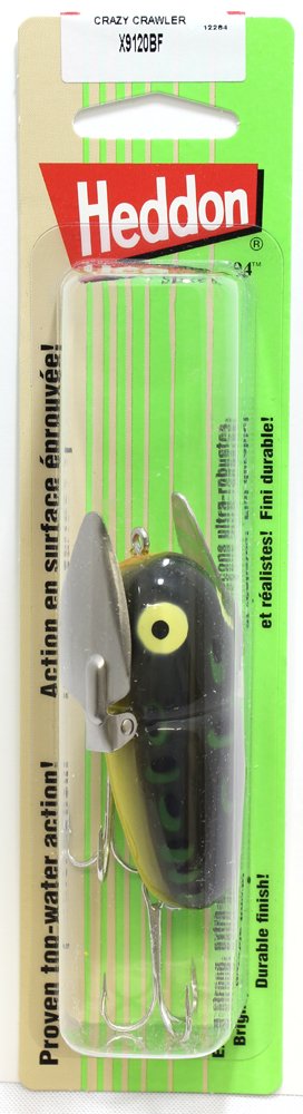 Heddon Crazy Crawler with side-to-side wings delivering cadence across water