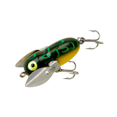 Heddon Crazy Crawler Bullfrog topwater lure showcases wild surface action attracting bass.