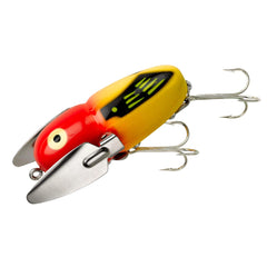 Heddon Crazy Crawler topwater lure in yellow hornet delivering wild surface action for bass