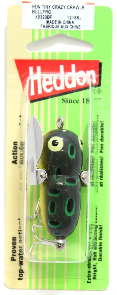 Heddon Crazy Crawler wing design shows side-to-side cadence for versatile topwater fishing.