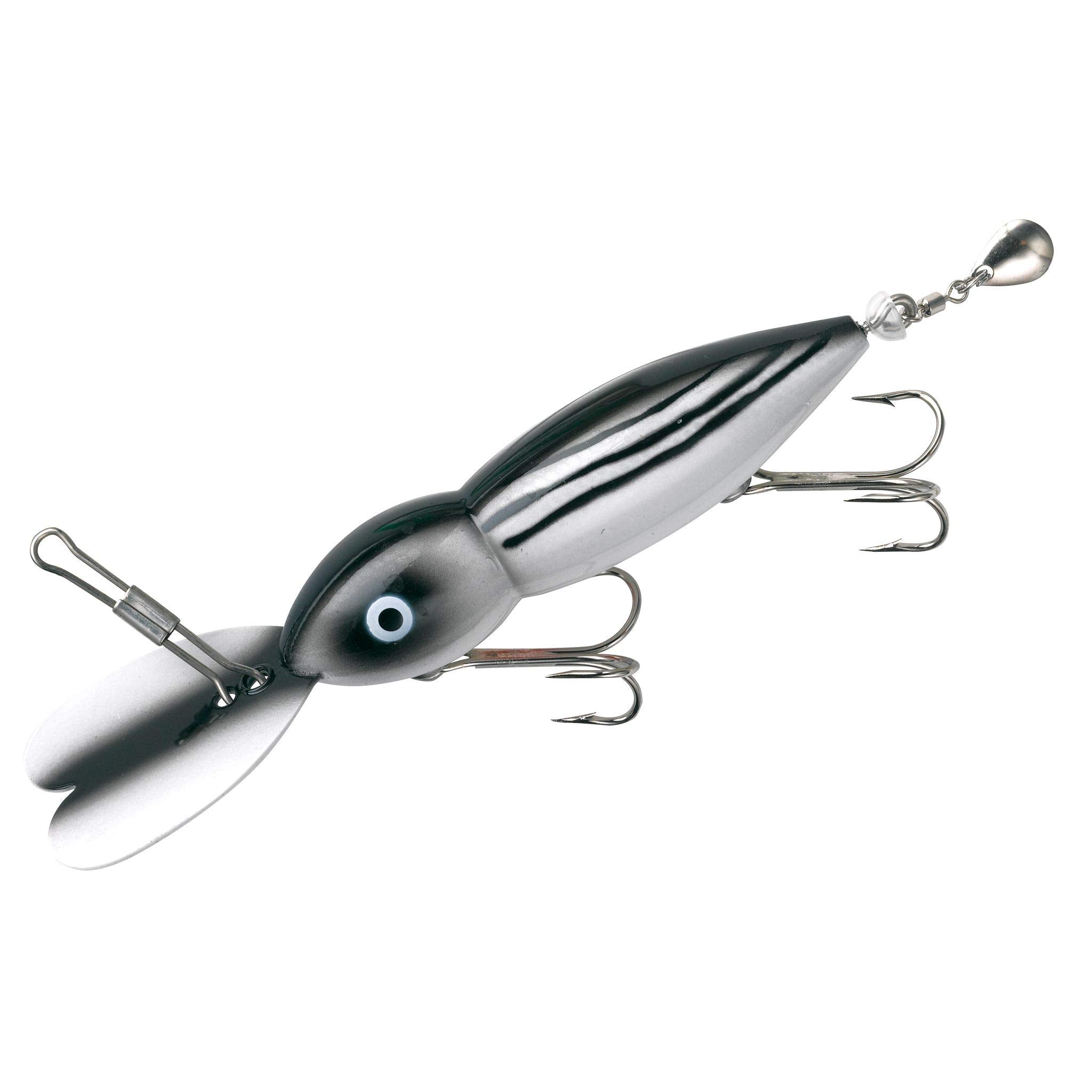 Heddon Magnum Hellbender deep-diver lip delivers wide wobble for deep water fishing.