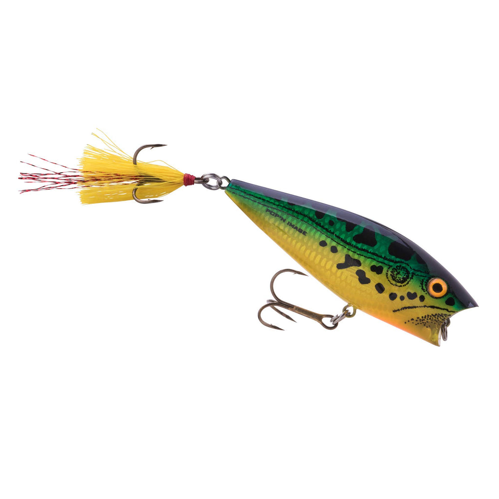 Heddon Pop'n Image bull frog lure with realistic finish for topwater action.