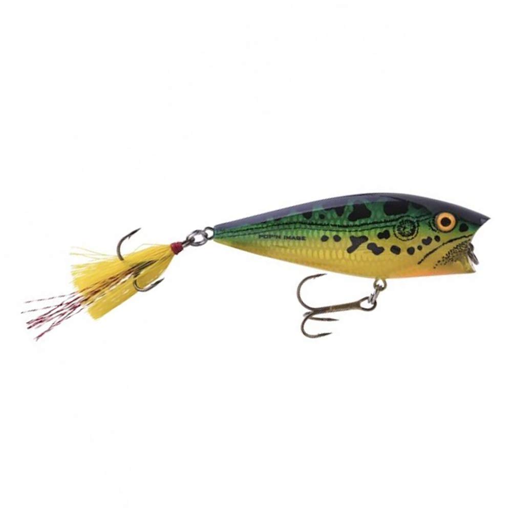 Heddon Pop'n Image lure features lifelike eyes that enhance surface strike cues.