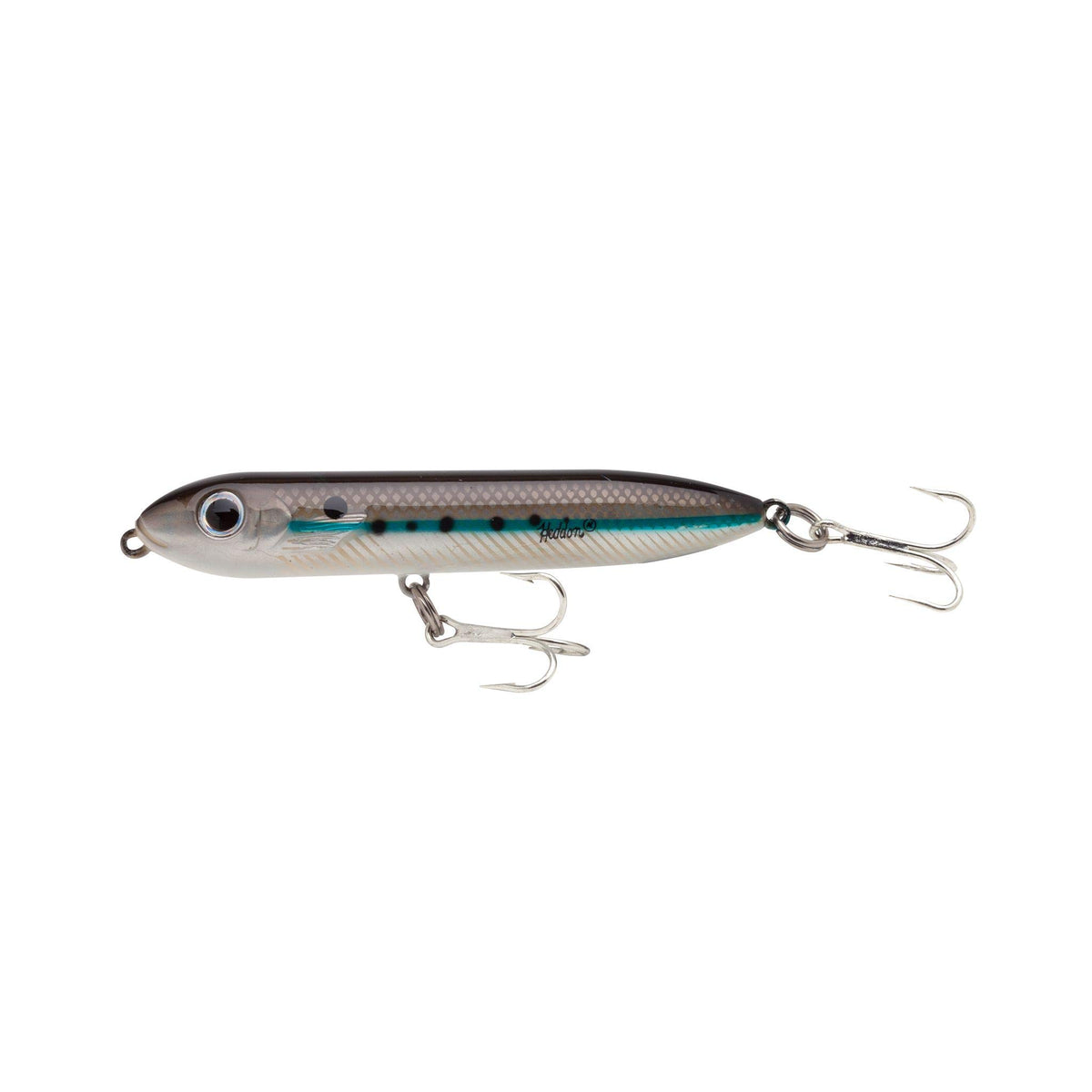 Heddon Saltwater Super Spook XT lure in Silver Mullet for powerful saltwater action.