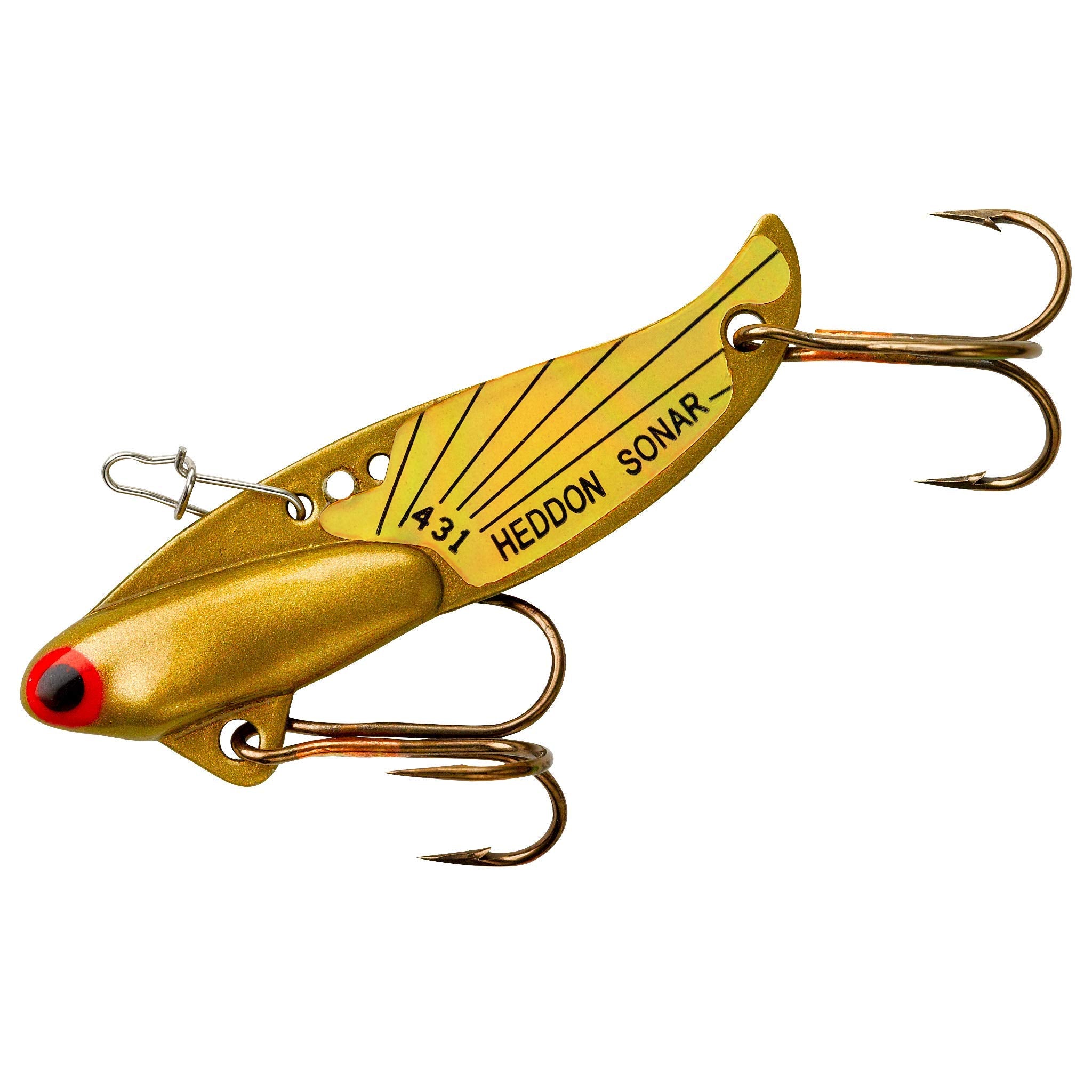 Heddon Sonar Flash lure in gold, 1-7/8 inch, ideal for casting and trolling