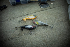 Heddon Spin'N Image finesse-sound-hole tail creates a subtle bubble trail for surface strikes.