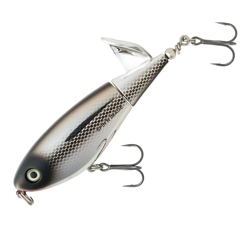 Heddon Spin'N Image rotating-tail action lures bass with finesse surface movement.