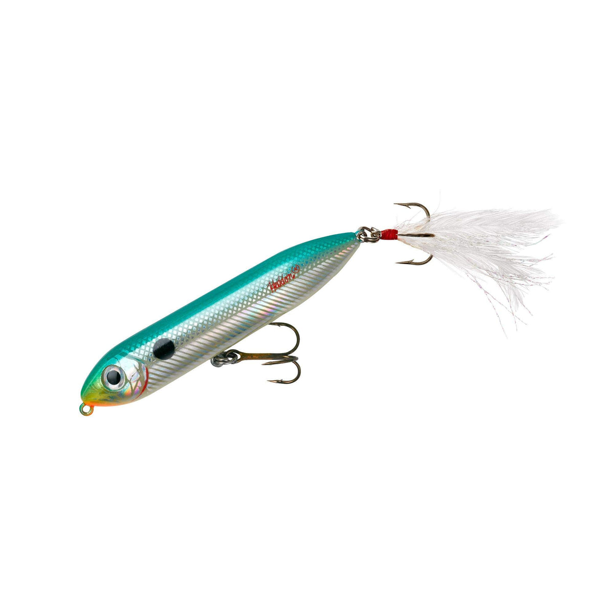 Heddon Super Spook Jr Lake Fork Shad side profile, topwater lure for bass