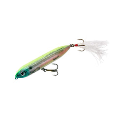 Heddon Super Spook Jr Okie Shad close-up emphasizes classic topwater action