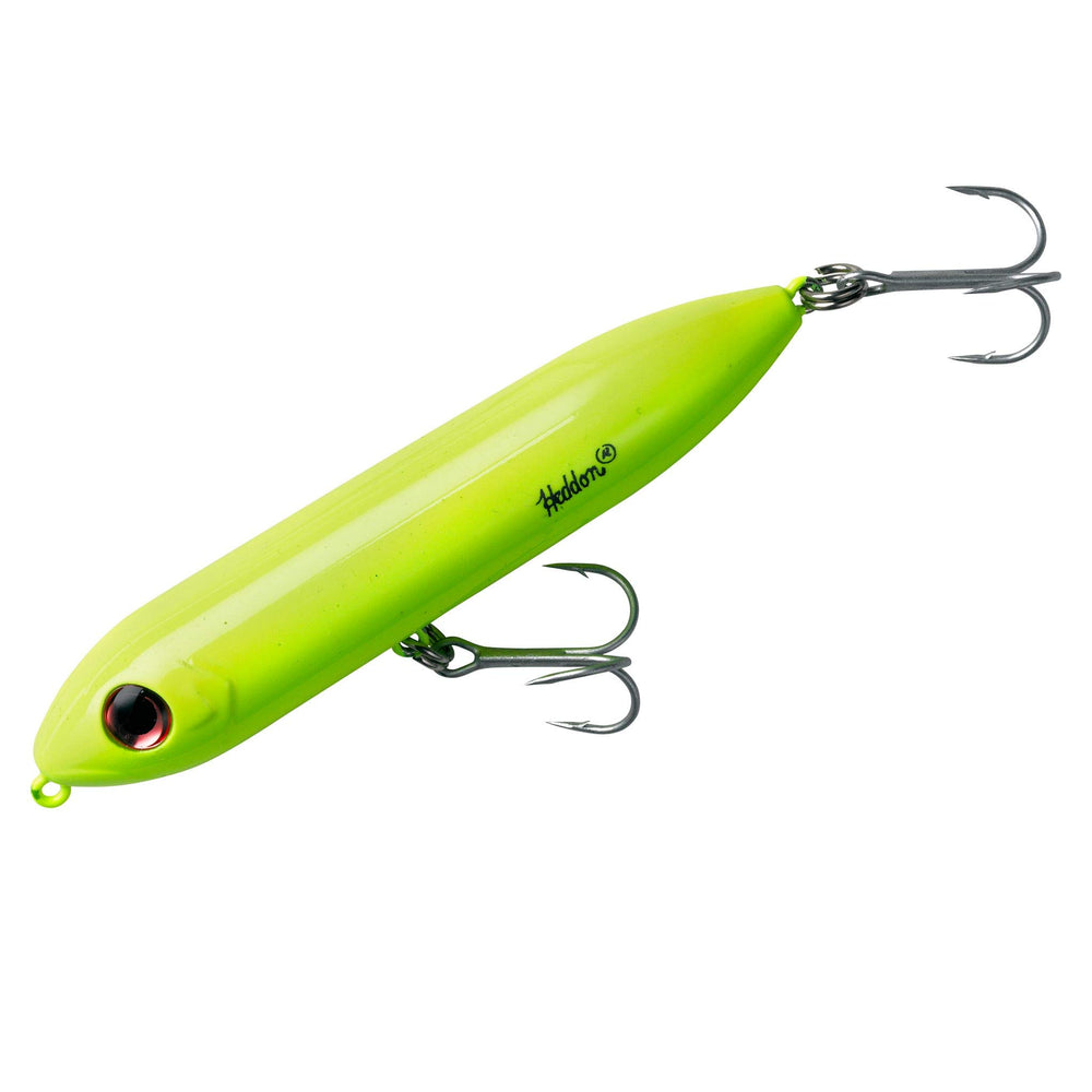 Heddon Super Spook Jr topwater lure, front view, ideal for versatile topwater strikes.