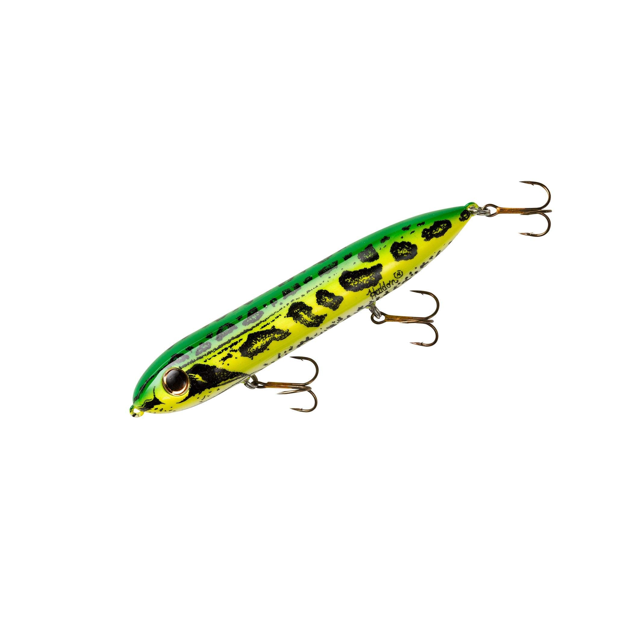 Heddon Super Spook topwater lure for saltwater and freshwater use, versatile and reliable.