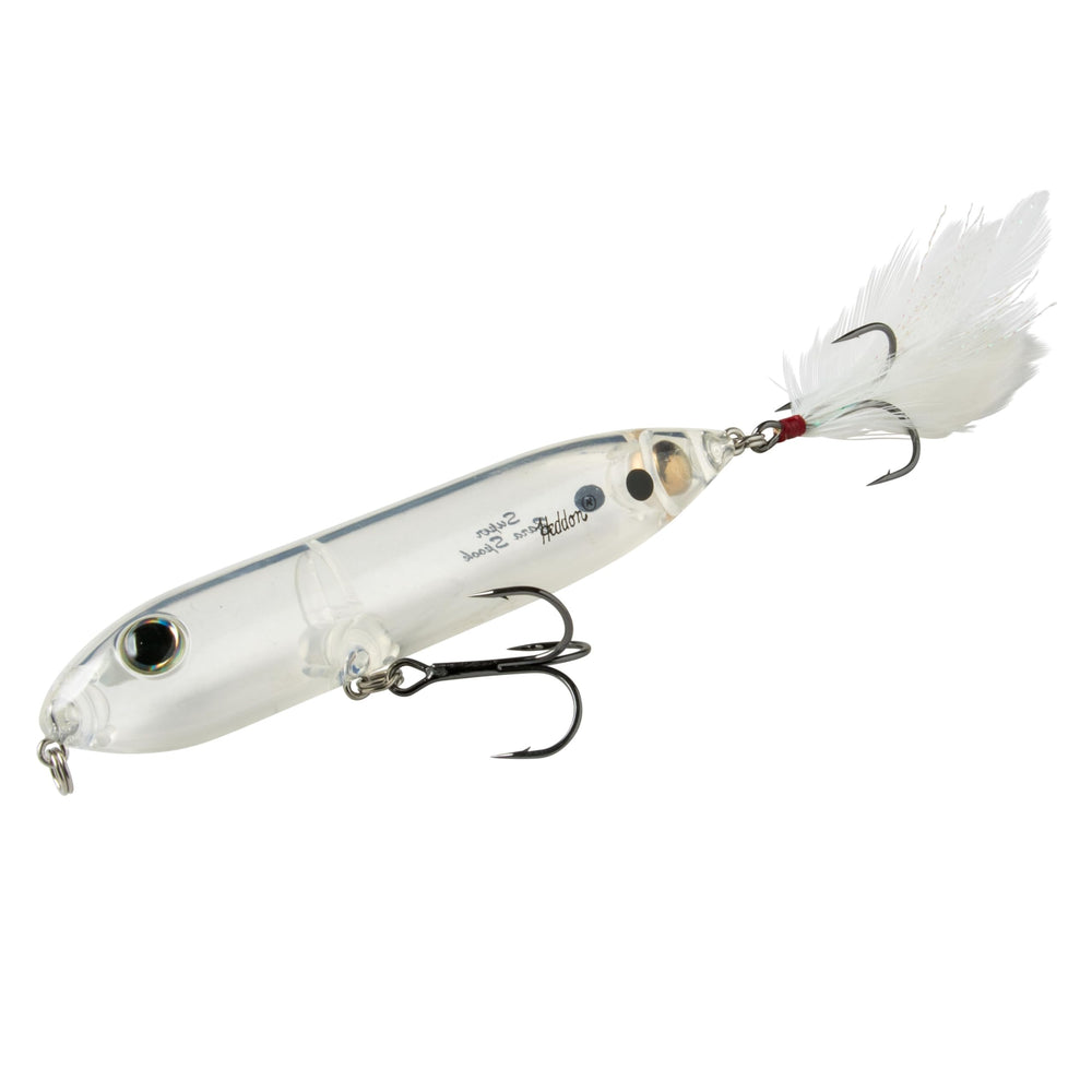 Heddon Super Zara Spook clear front view highlights stealthy topwater profile