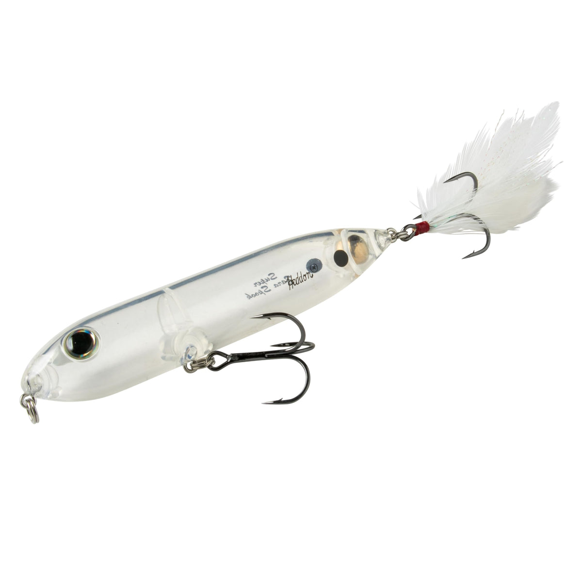 Heddon Super Zara Spook clear front view highlights stealthy topwater profile