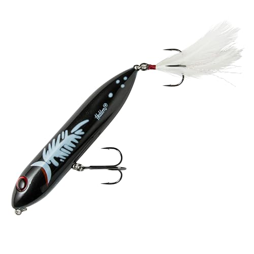 Heddon Super Zara Spook tail weight closeup reveals silent walk-the-dog action