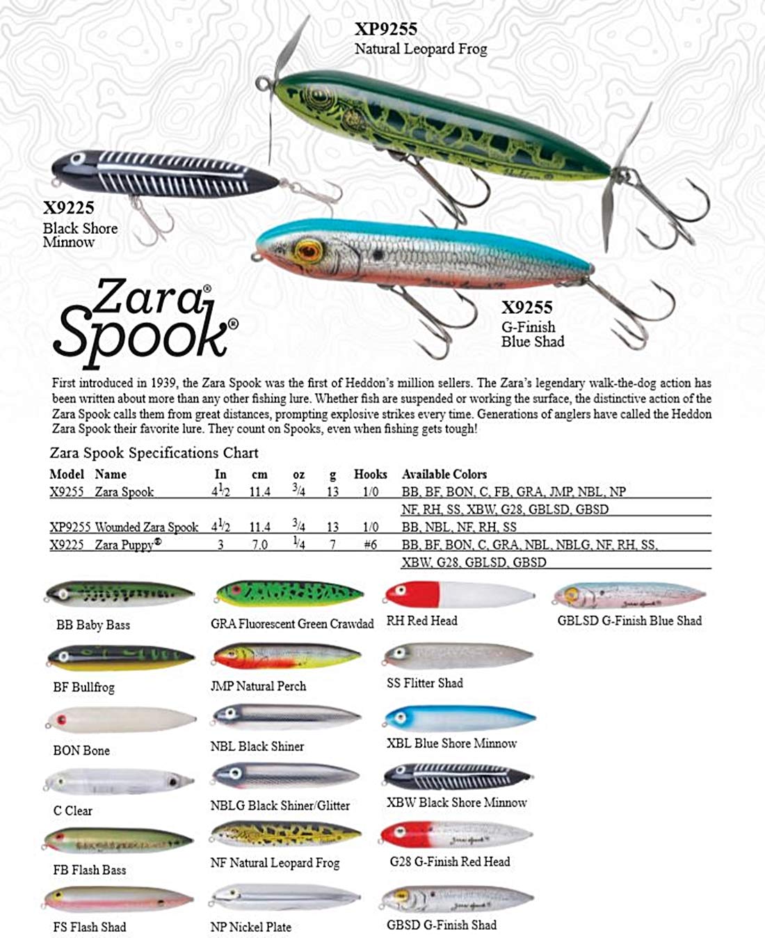 Bone Zara Spook lure casts easily with double hooks for secure catches