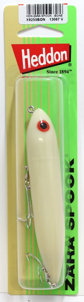 Heddon Zara Spook bone lure showing walk the dog action near surface